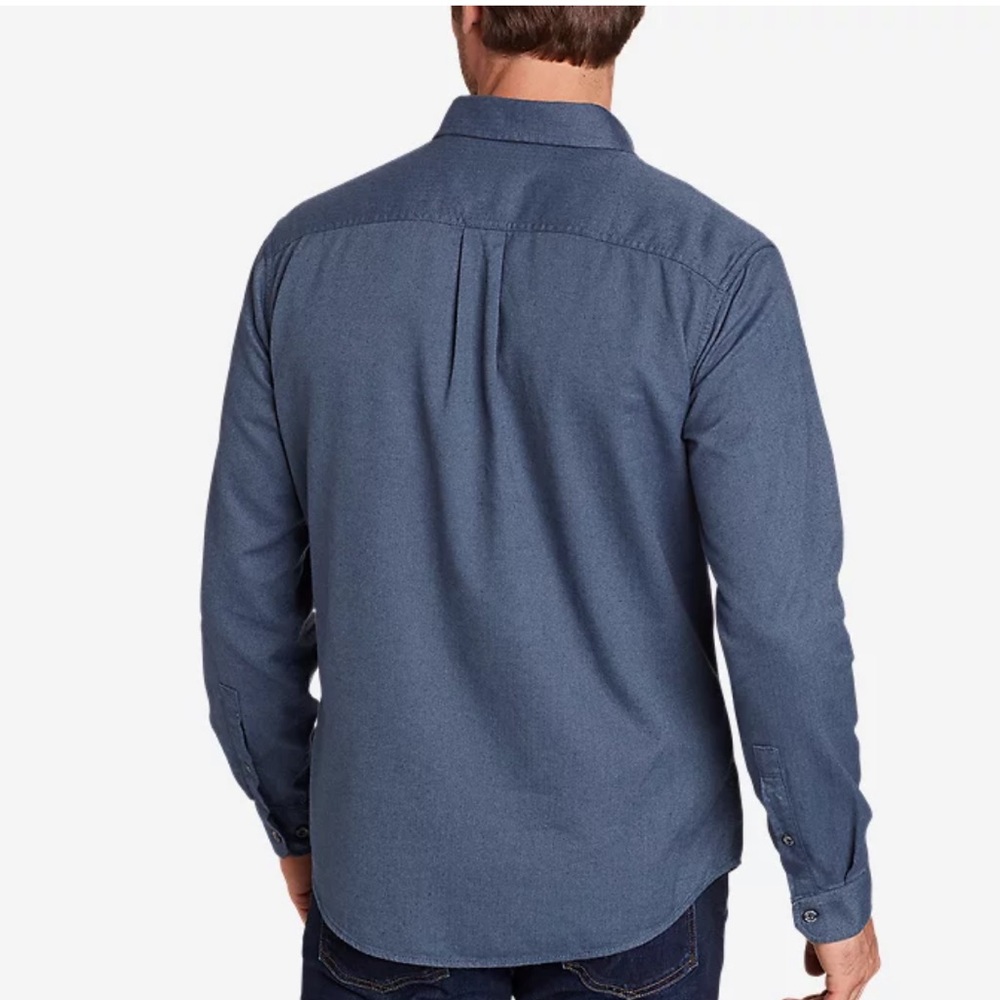 NWT Eddie Bauer Bristol Flannel In Solid Deep Creek